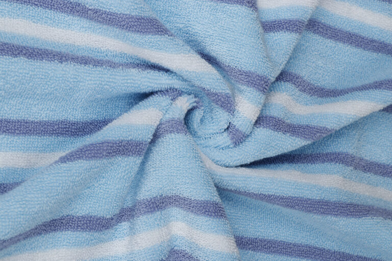 Blue Horizon Pin Stripe Cotton Towel - Image 4