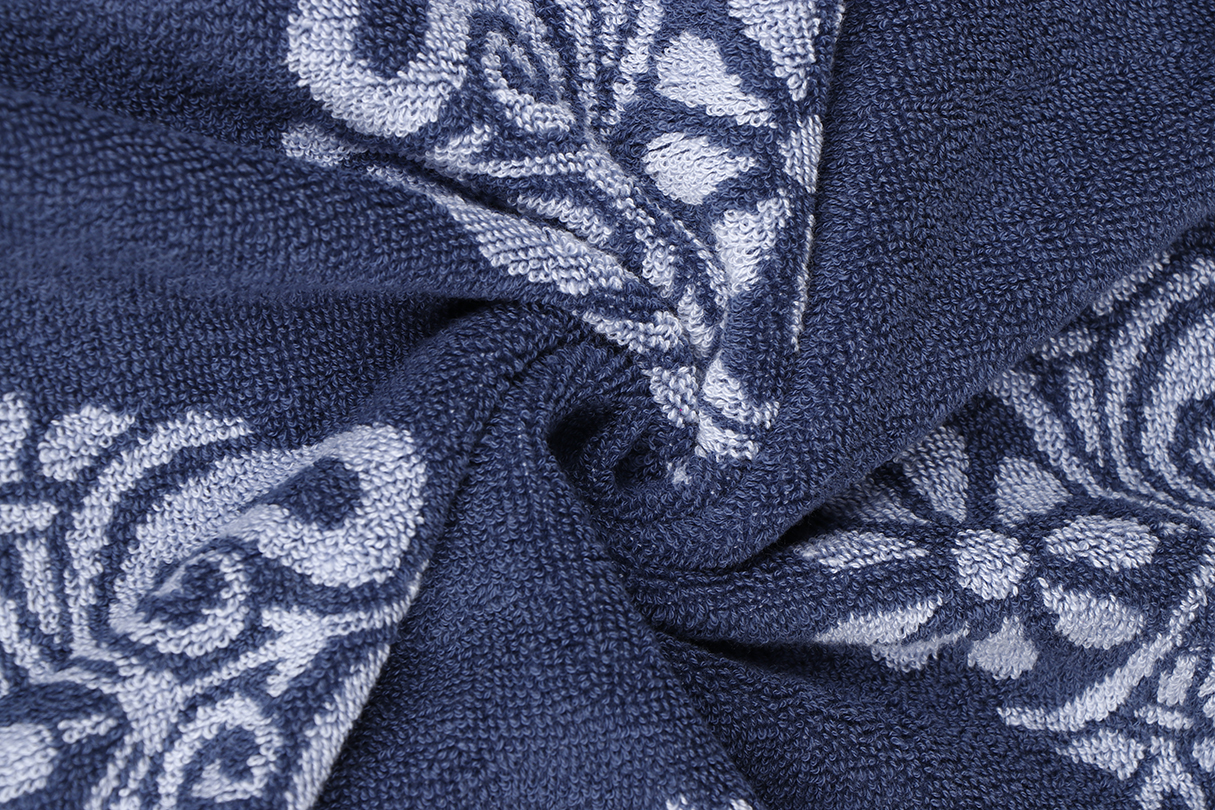 Indigo Elegance Indian Print Towel Set - Image 3